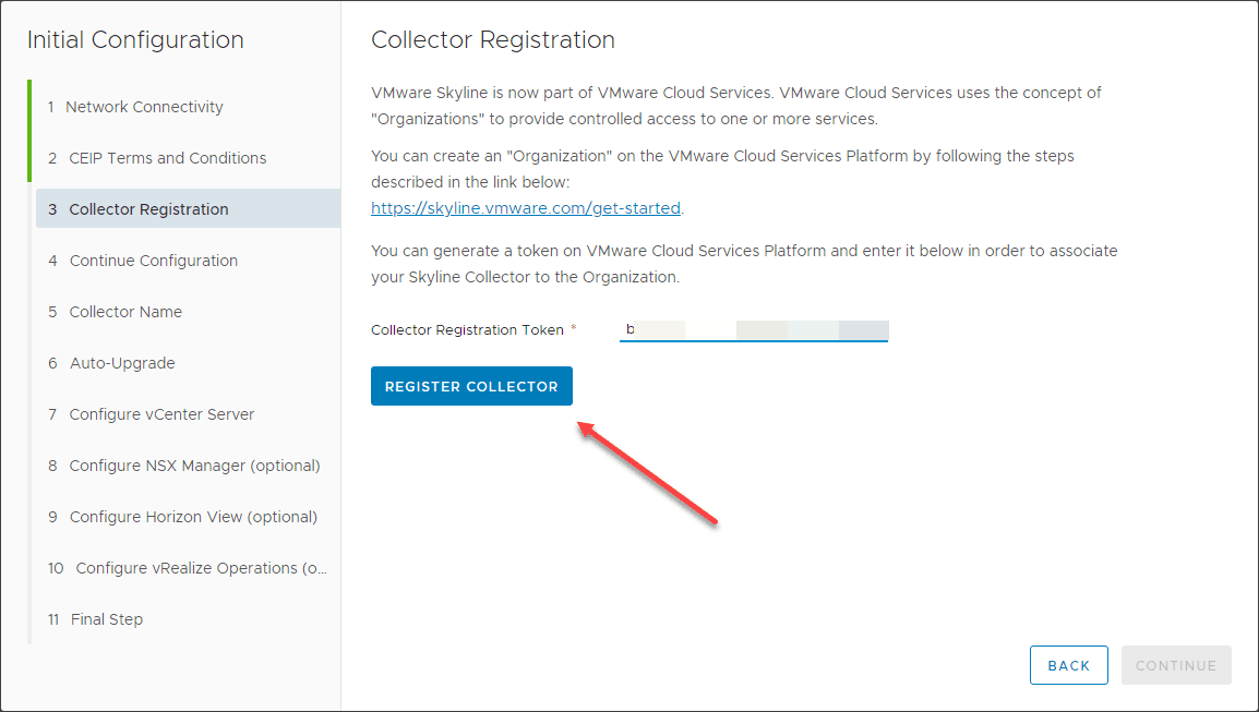 Entering-the-security-token-in-the-on-premises-VMware-Skyline-configuration