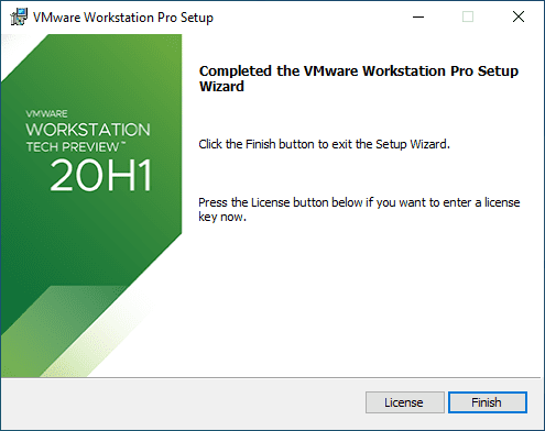 Installation-of-VMware-Workstation-20H1-Tech-Preview-finishes-successfully