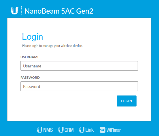 Login-to-Ubiquiti-NanoBeam-5AC-Gen2-Bridge