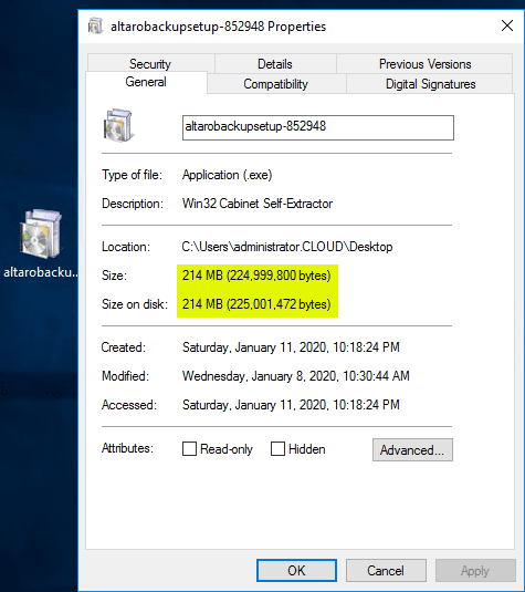 Looking-at-the-properties-of-the-Altaro-VM-Backup-installation-file