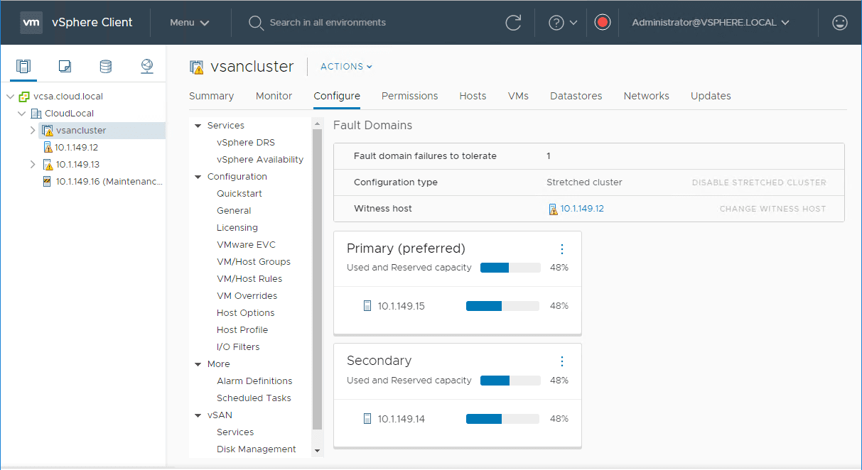 New-host-is-added-into-the-2-node-vSAN-cluster-in-vCenter-Server