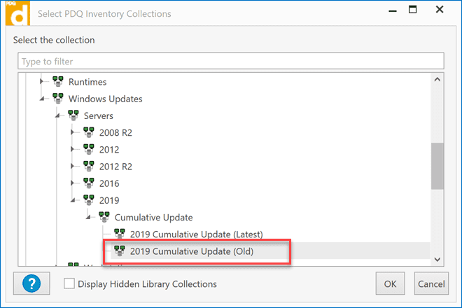 Selecting-the-PDQ-Inventory-collection-containing-the-servers-that-need-the-update