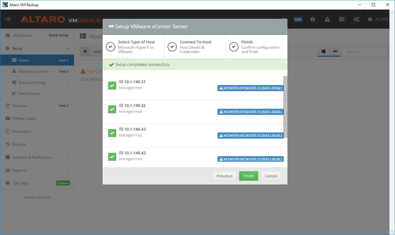 vCenter-Server-connection-is-made-and-host-information-is-synchronized