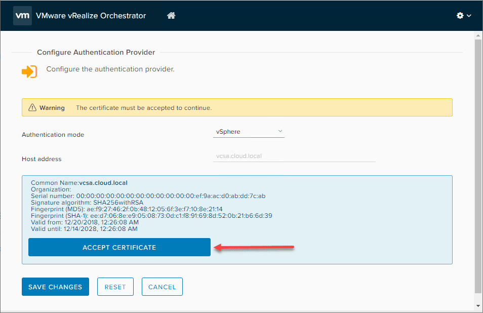 Accept-vCenter-Server-certificate-for-vSphere-authentication-provider-for-vRO
