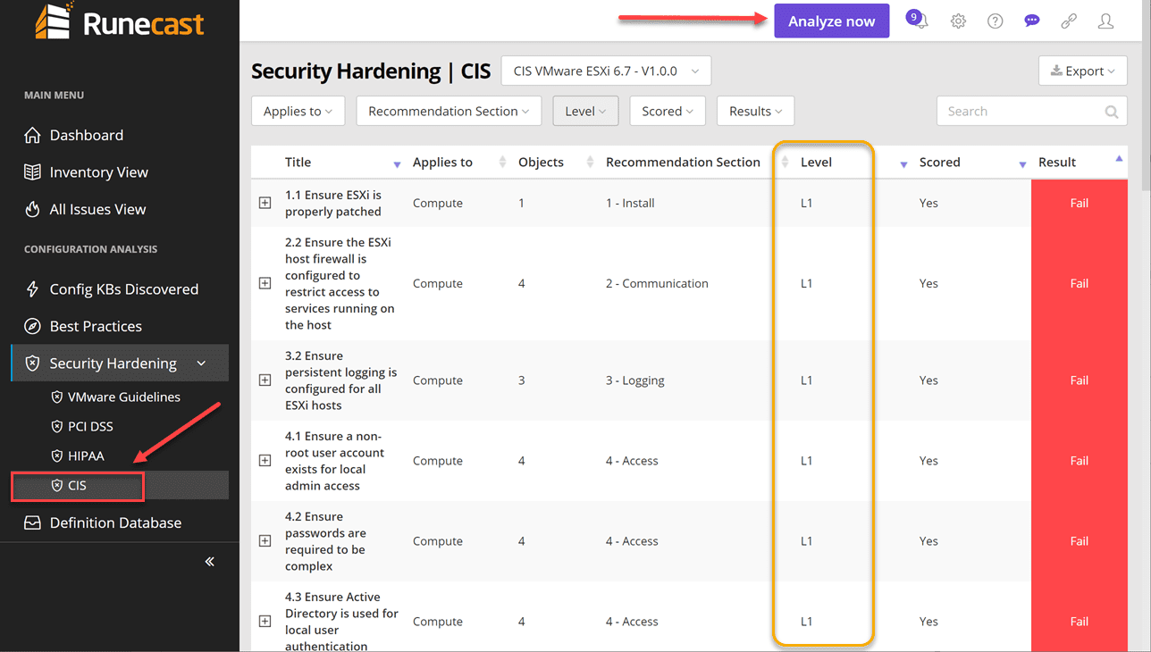 CIS-Critical-Security-Controls-VMware-Scan-with-Runecast-4.1