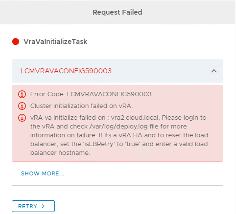 Displaying-more-details-of-the-LCMVRAVACONFIG590003-error-deploying-vRealize-Automation-8.0.1