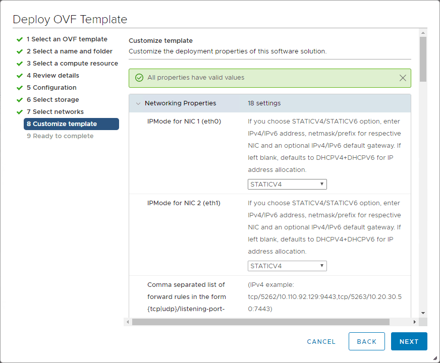 Customize-template-including-configuring-network-addressing-and-passwords