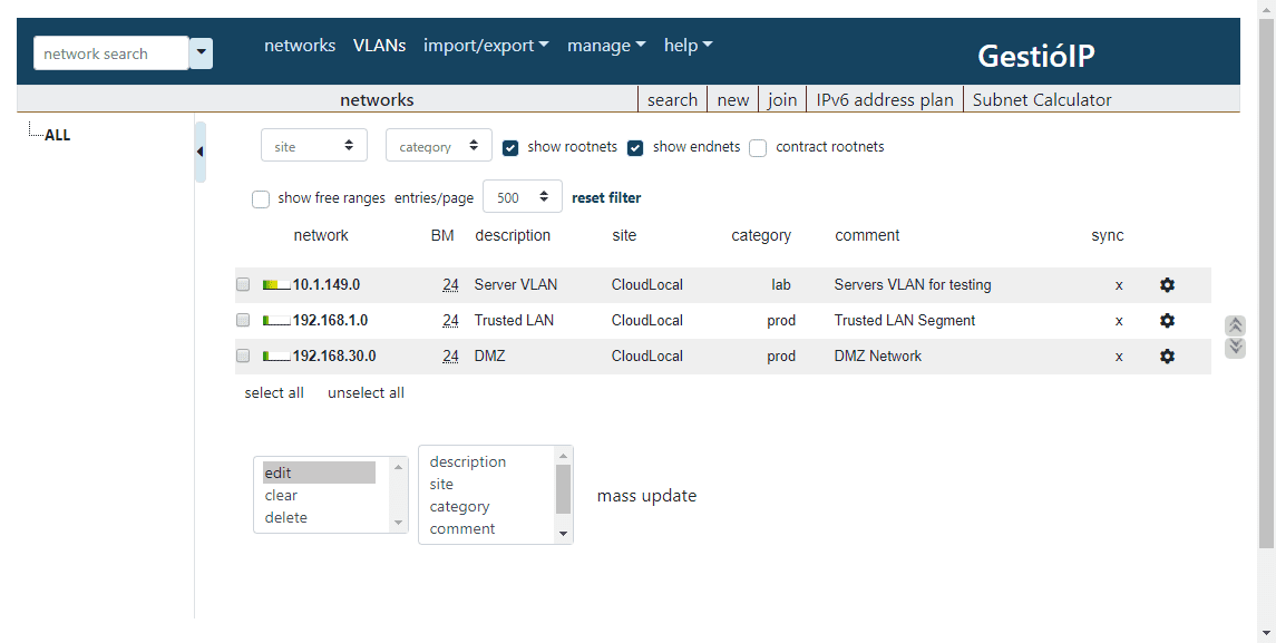 GestioIP-IPAM-solution