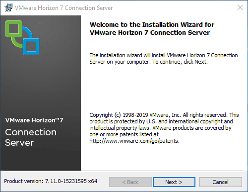 Launching-the-Horizon-Connection-Server-7.11-installation