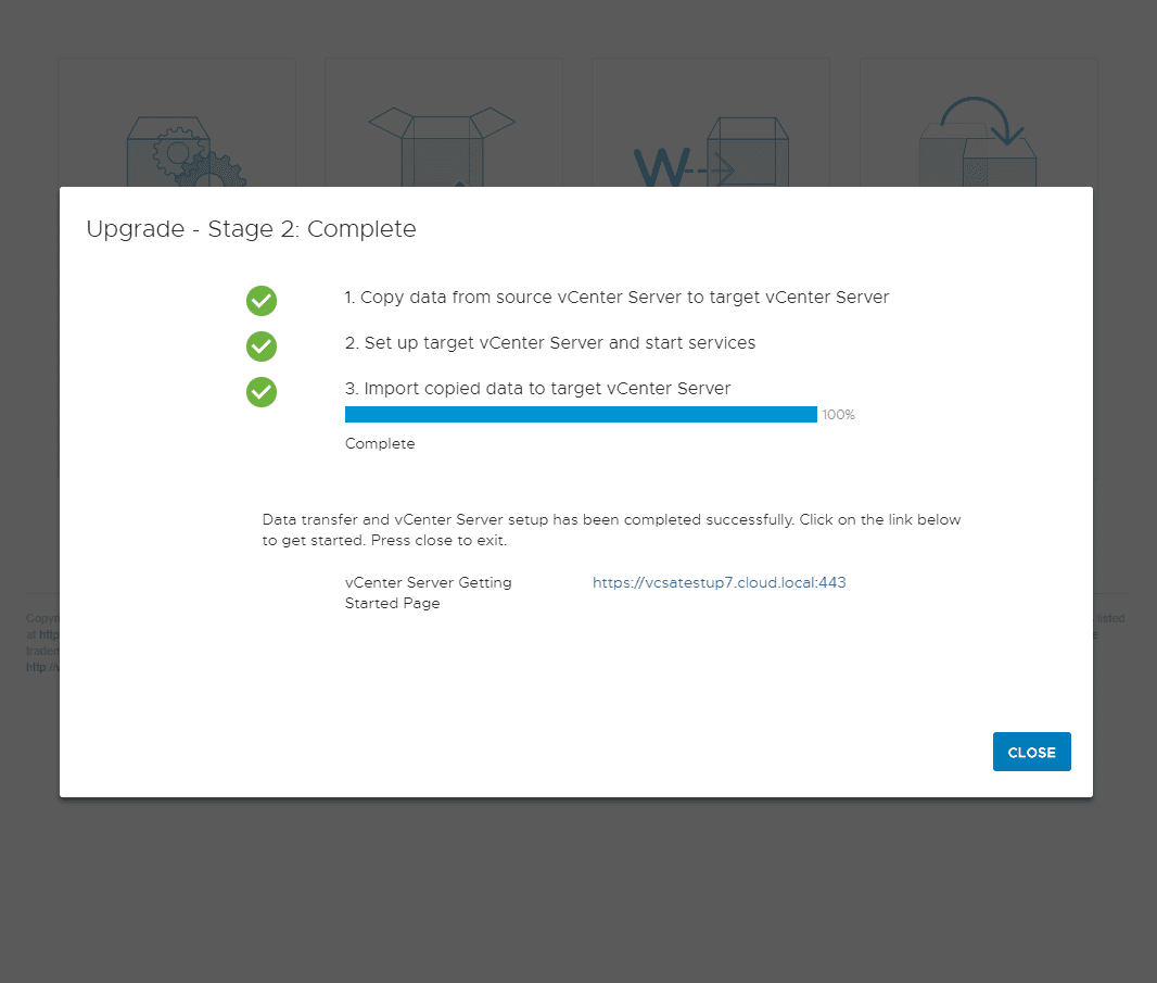 VCSA-7-upgrade-Stage-2-completes-successfully-1