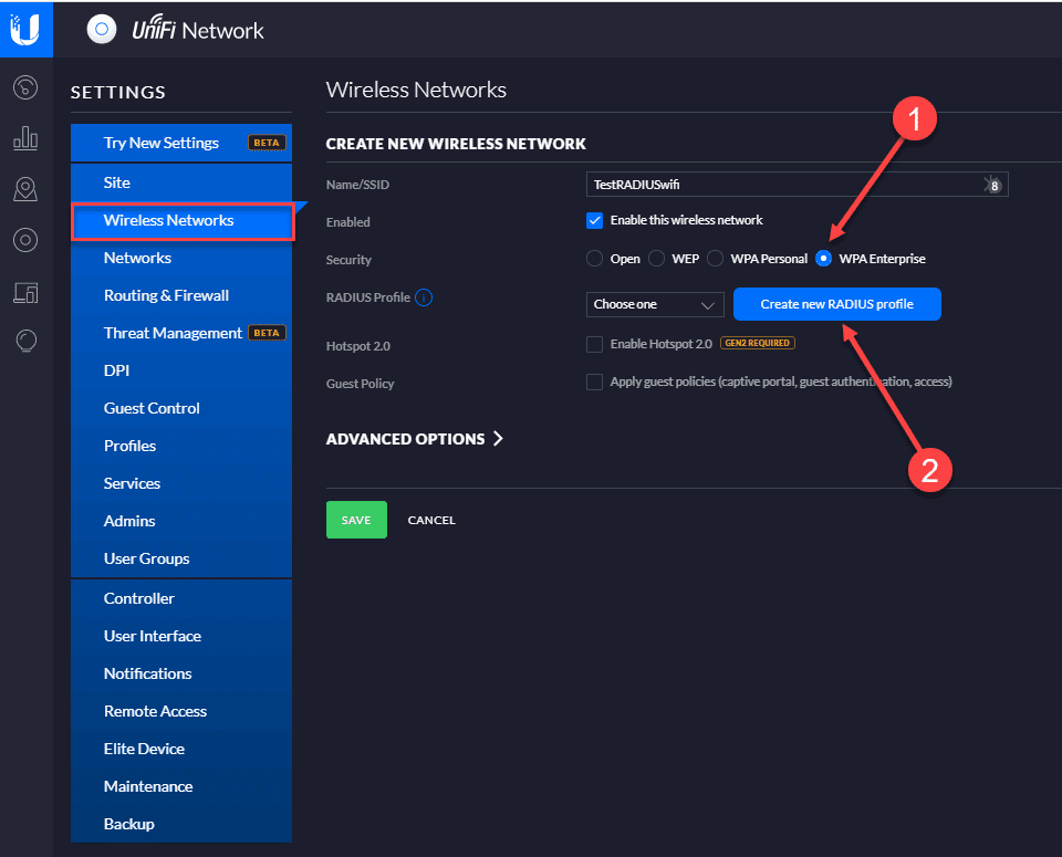 Ubiquiti Unifi RADIUS Authentication Configuration - Fresh Virtuals