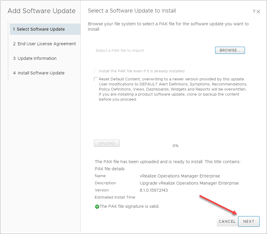 PAK-file-uploaded-successfully-and-ready-to-install-the-vRealize-Operations-8.1-upgrade