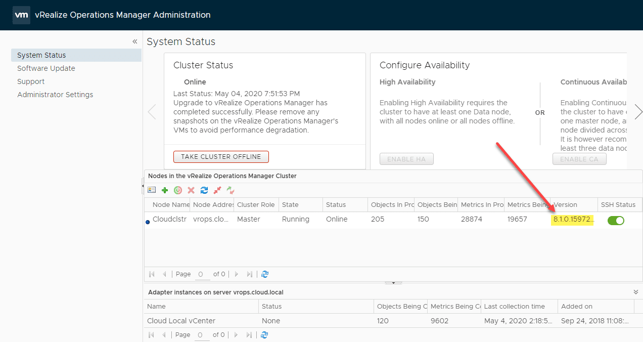 Verifying-the-version-installed-in-vROPs-Manager-8.1