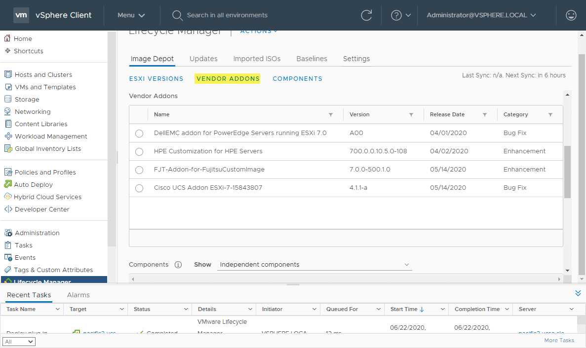 Exploring-the-vendor-addons-in-the-vSphere-Lifecycle-Manager