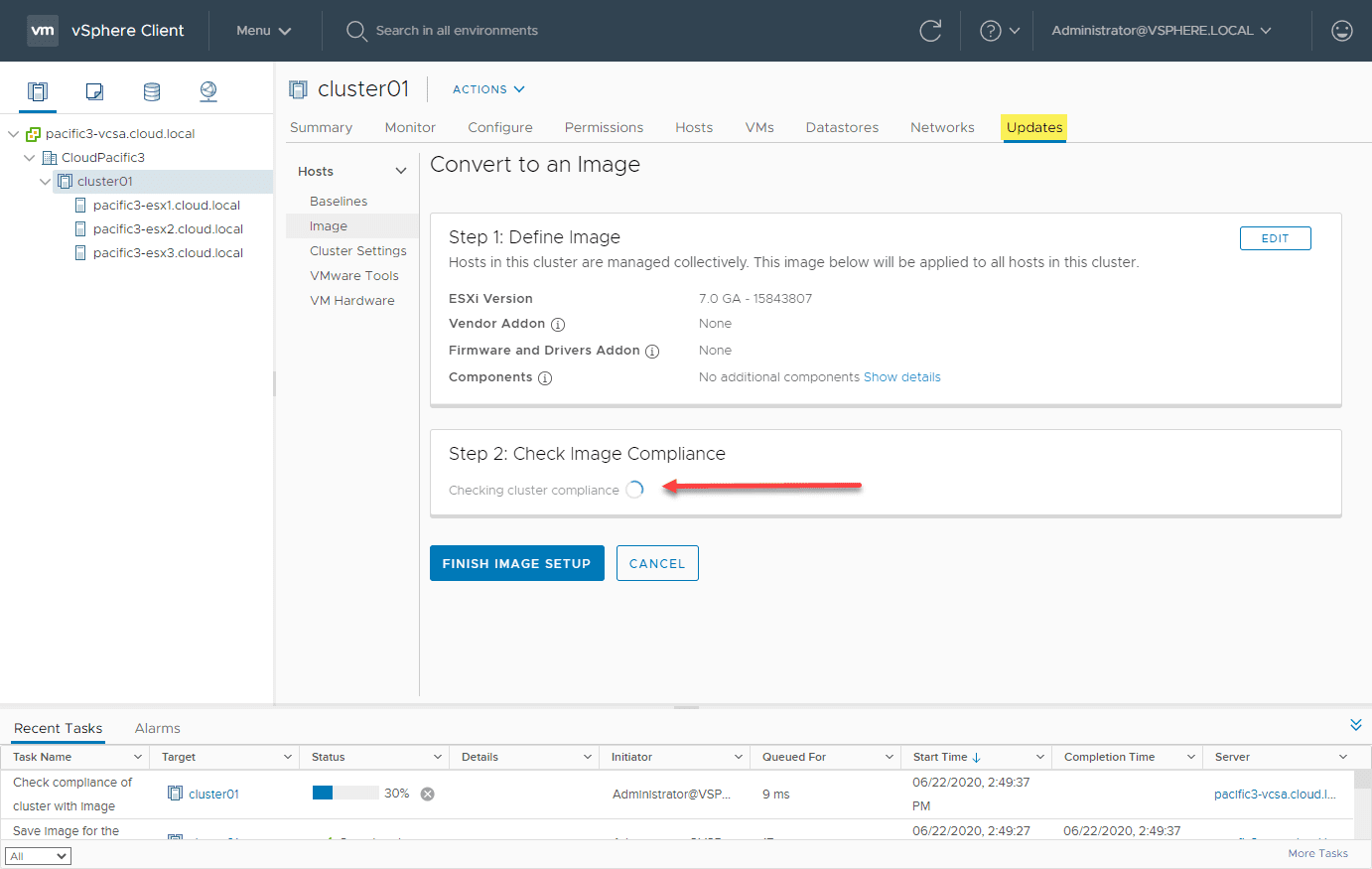 vSphere-Lifecycle-Manager-checks-the-cluster-for-compliance-against-the-defined-image