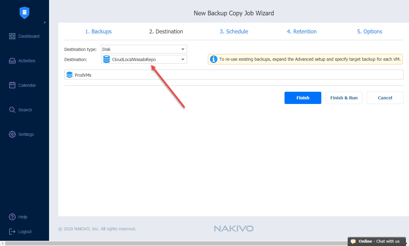 Targeting-the-new-Wasabi-repository-with-a-new-NAKIVO-copy-job