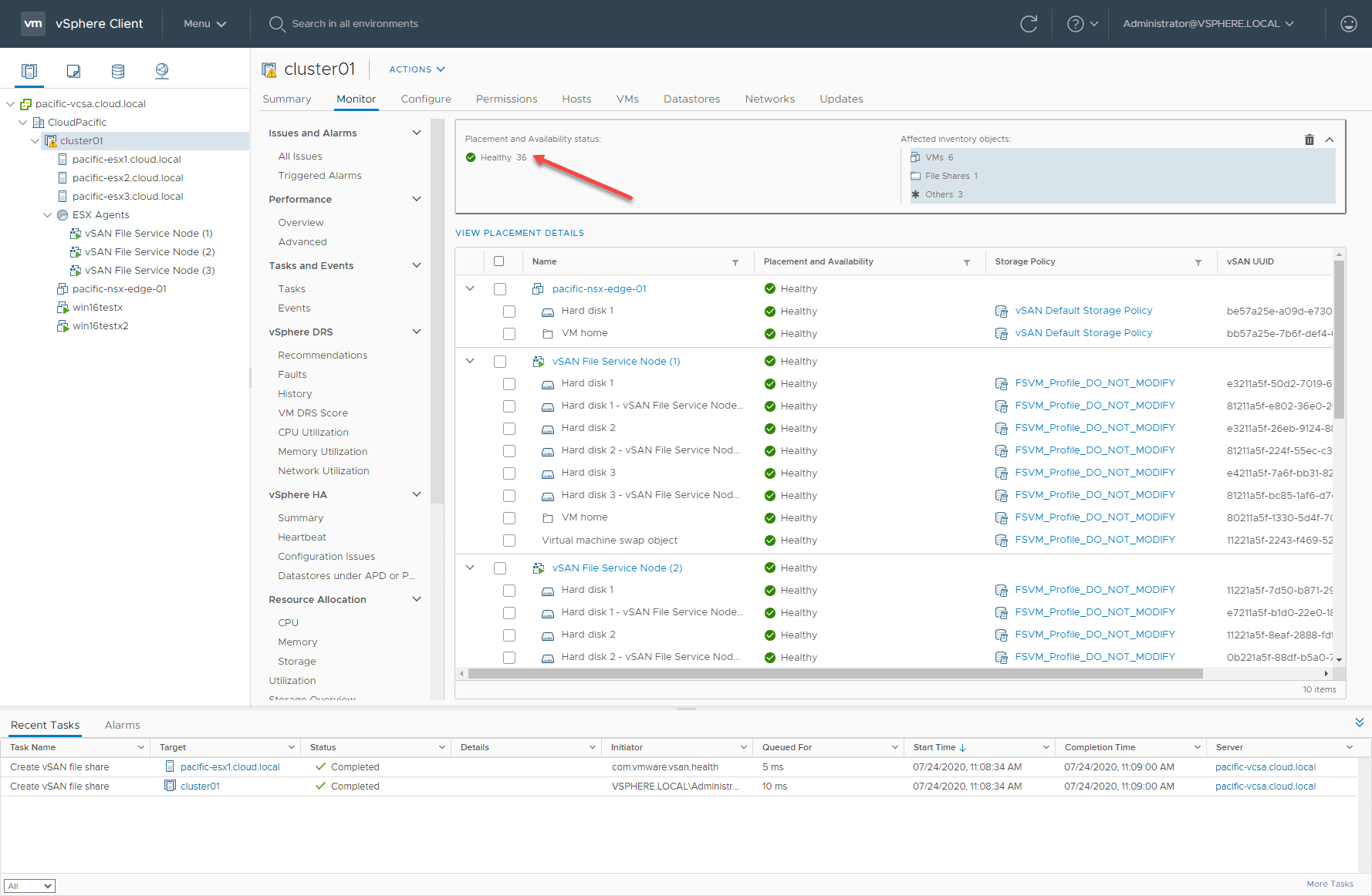 Viewing-placement-details-of-the-vSAN-NFS-share-in-the-vSAN-file-services