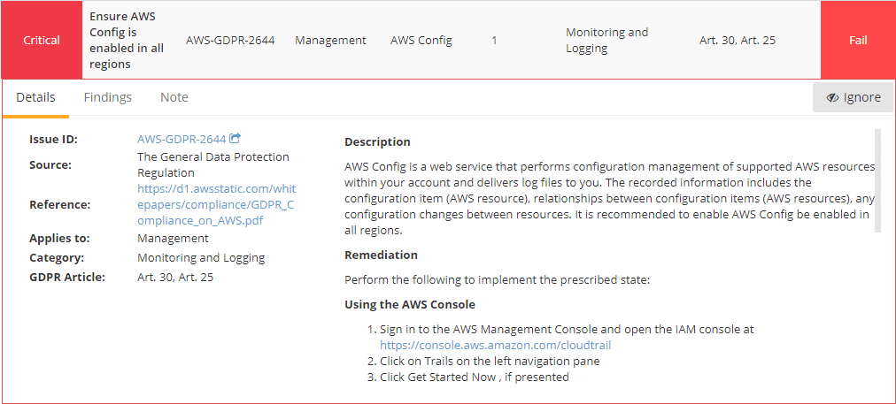 Detailed-AWS-GDPR-finding-information-under-the-detailed-view-of-the-report