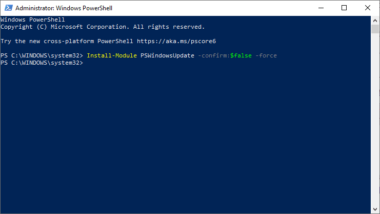 Use-PowerShell-to-install-Windows-Updates-using-the-PSWindowsUpdate-module