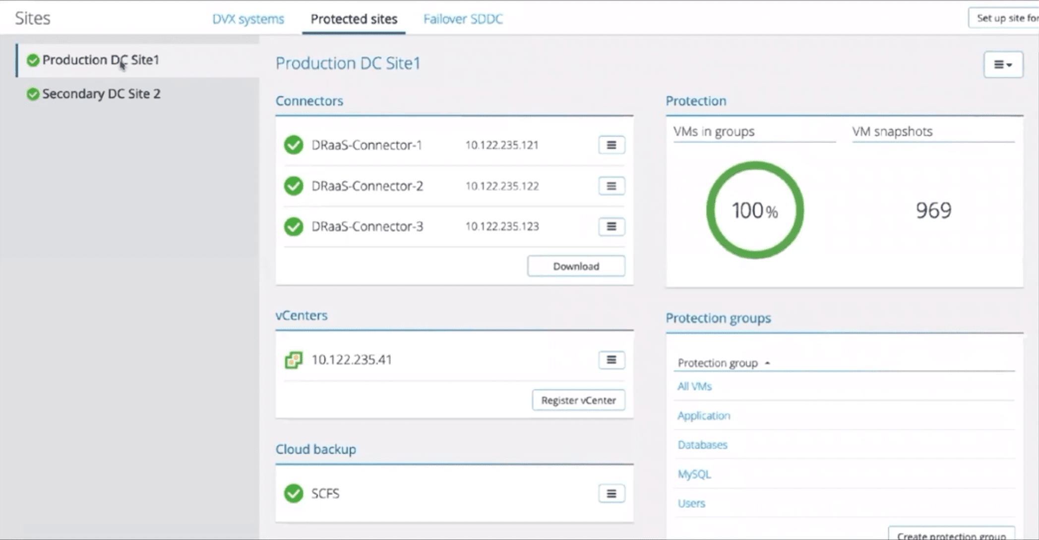 Configuring-protected-sites-with-VMware-Cloud-Disaster-Recovery