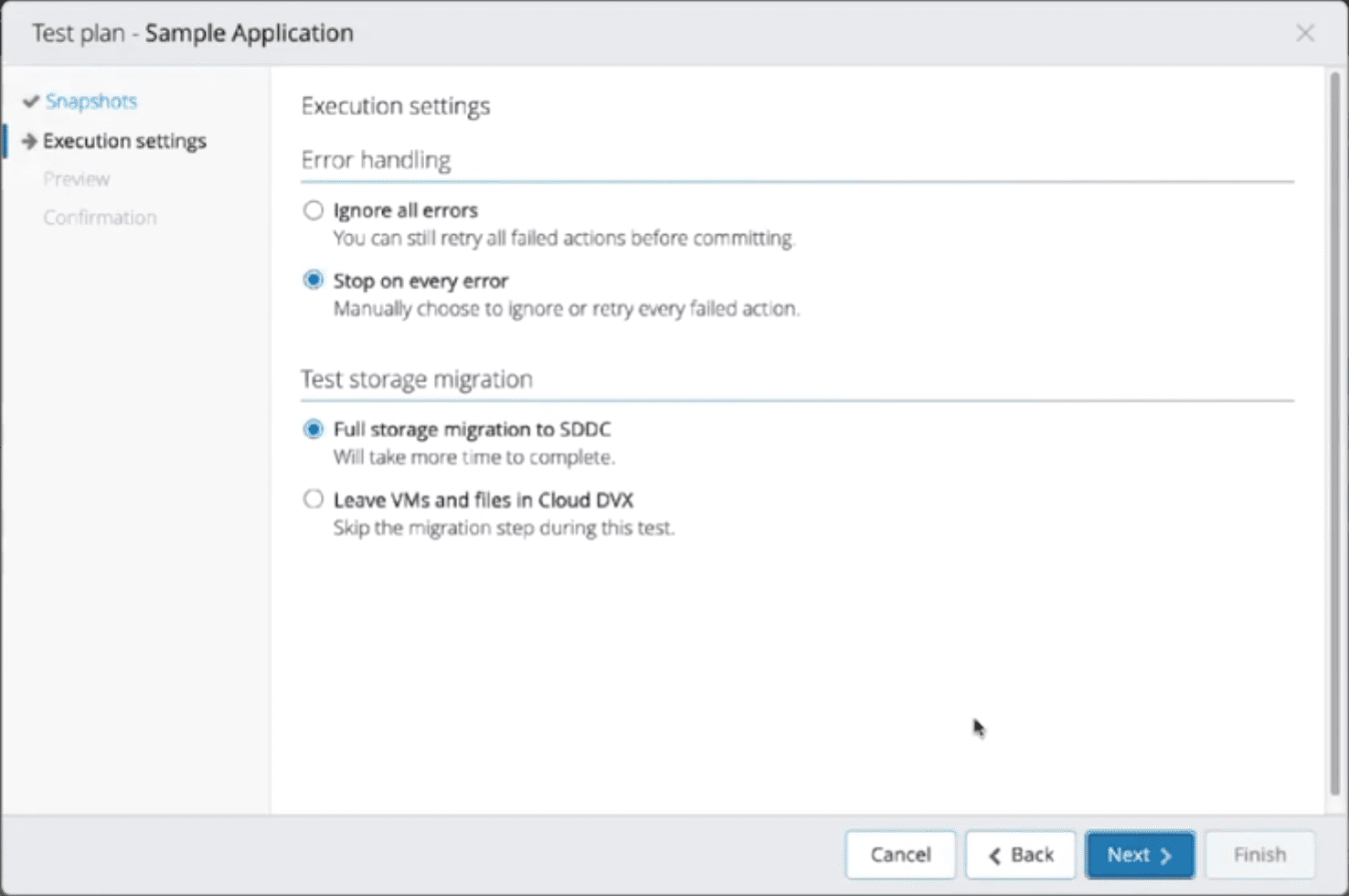 Testing-a-plan-in-VMware-Cloud-Disaster-Recovery