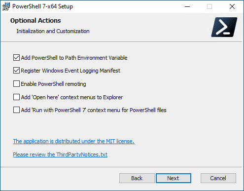 Additional-configuration-options-for-PowerShell-Core-installation
