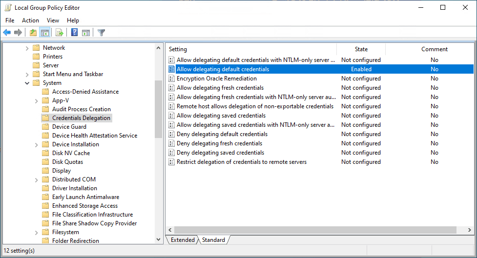 Allow-delegating-default-credentials