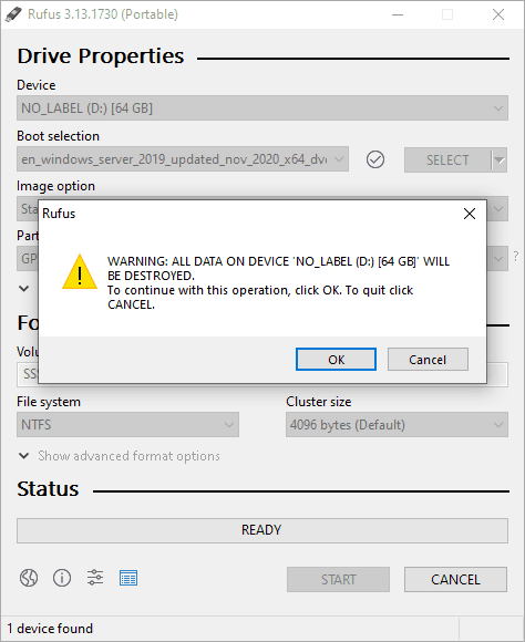 Allow-Rufus-to-format-the-destination-USB-drive-for-Windows-Server-2019-installation