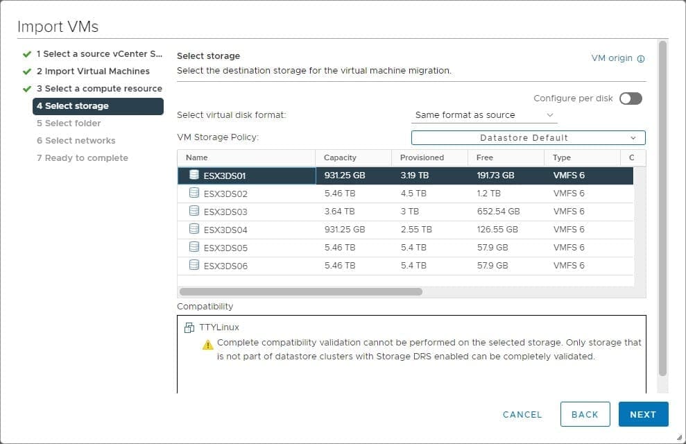 Select-the-target-storage-on-the-vCenter-Server-7-U1c-environment