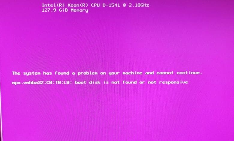 VMware-ESXi-7-Update-1-Boot-Disk-is-not-Found