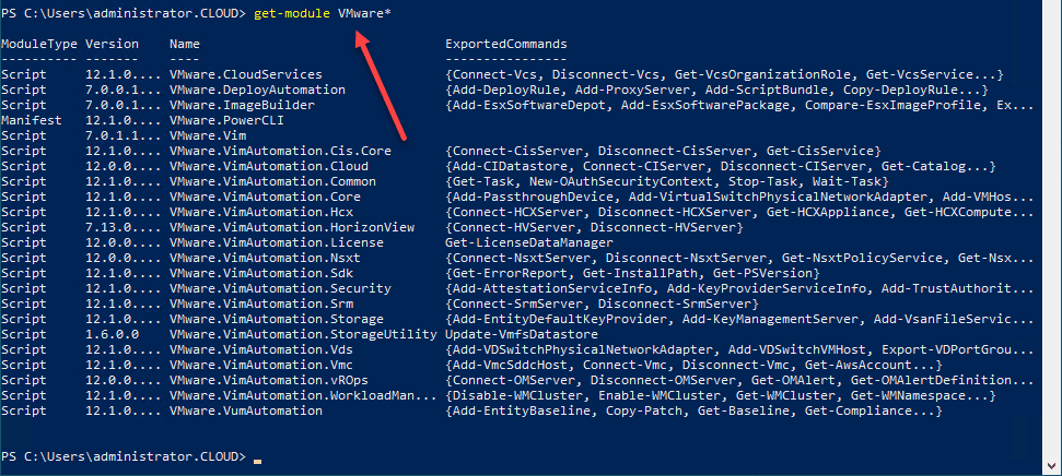View-the-version-information-of-your-VMware-PowerShell-module-installed-in-PowerShell