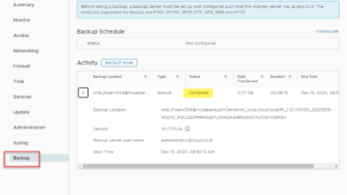 vCenter-Server-Backup-to-Windows-file-share-completed-successfully-1