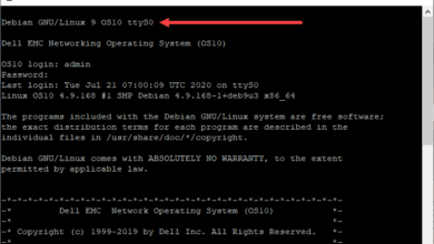 Dell emc os10 network operating system based on linux