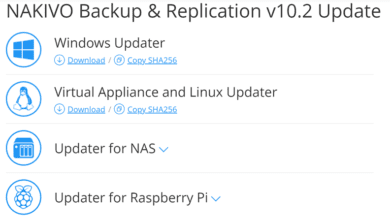 Downloading the nakivo backup and replication v10.2 update