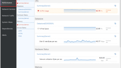 Drilling into the performance of an esxi host