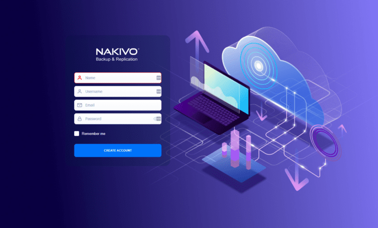 New nakivo backup and replication v10.3 beta login screen