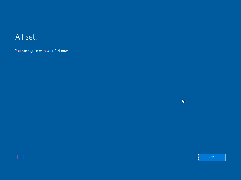 Setup of the windows 10 workstation attached to office 365 or microsoft 365 is complete