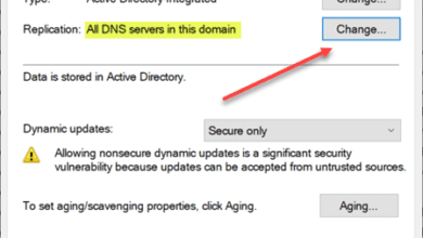 Viewing the replication properties of a dns zone running in windows server