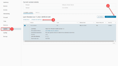 Applying the vcsa cve 2021 21985 patch using the vami interface