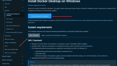 Downloading docker desktop for windows