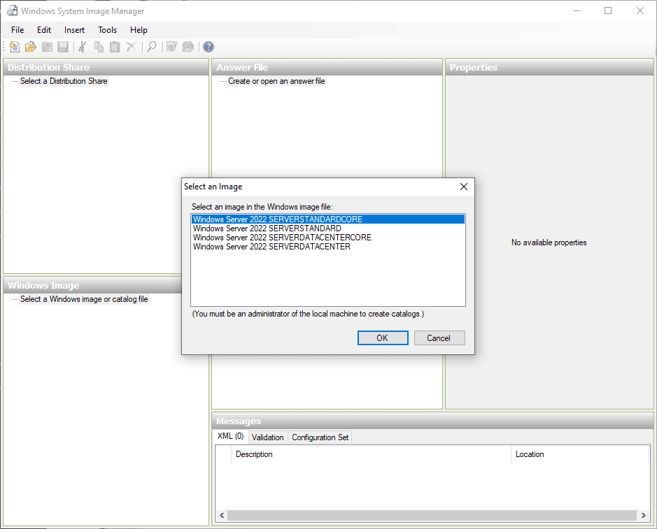 Windows system image manager for windows server 2022