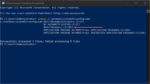 Running iCACLS command to check for the SeriousSAM and HiveNightmare vulnerability