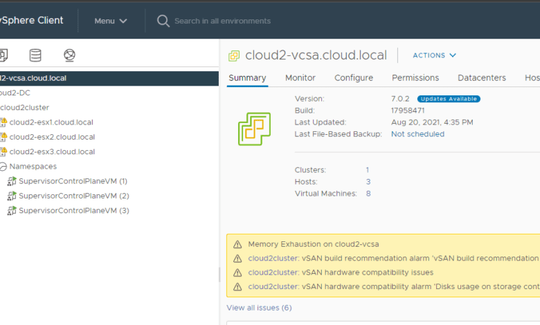 After stopping the Kubernetes services in vCenter Server