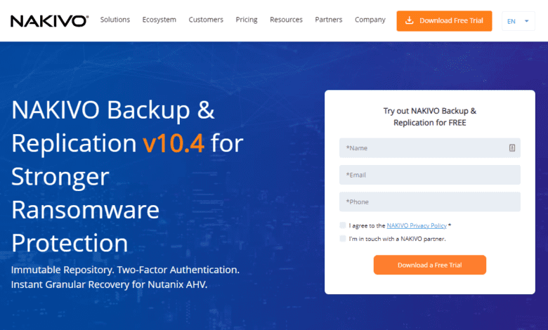 NAKIVO Backup and Replication v10.4 released for download