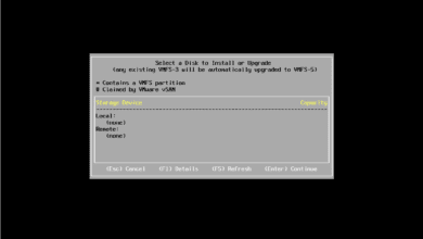 No storage device detected when installing VMware ESXi