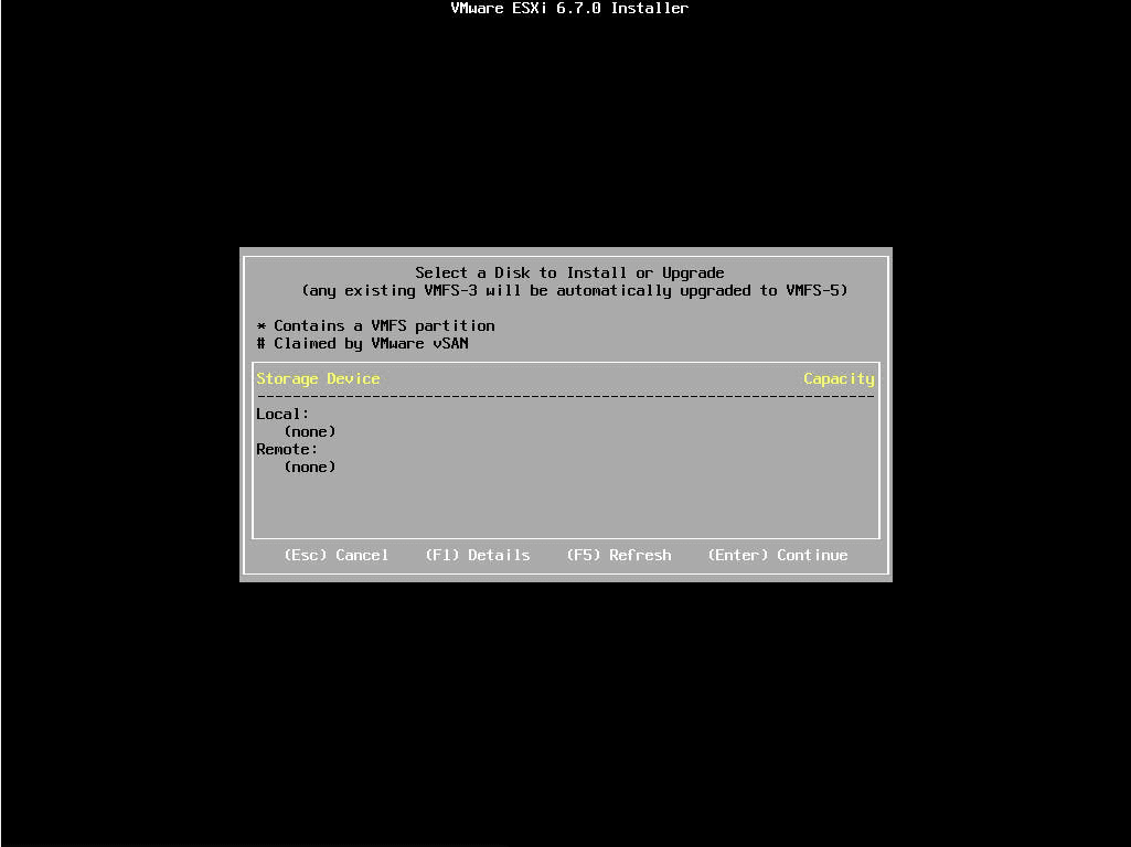ESXi Install Disk not detecting HDD - Virtualization Howto