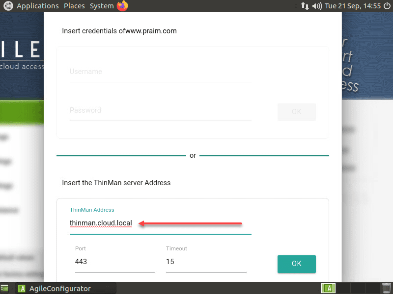 Adding the Agile4Linux remote thin client to Praim ThinMan Server