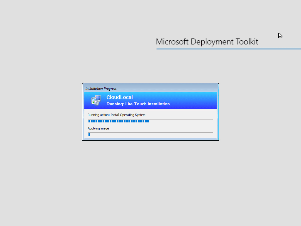 Apply the captured image to deploy Windows Server 2022