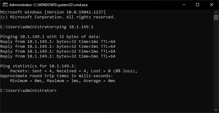 Network connectivity is established after editing the VMX file to remove Distributed Switch configuration