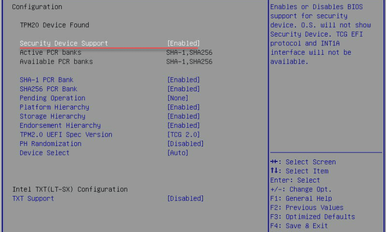 After installing the TPM in Supermicro verifying it is enabled